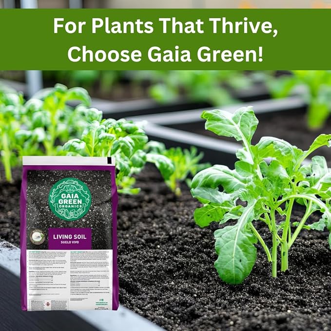 Gaia Green Organics Living Soil, 1.5 cu ft | Premium Organic Potting Mix for Seed Starting, Container Gardening, Houseplants & Raised Beds