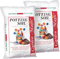 Michigan Peat 2 Pack Garden Magic General Purpose Moisture Retaining Potting Soil Mix for Indoor and Outdoor Planting, 40 lb Bag