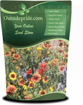 Outsidepride Dryland Wildflower Seed Mix - 1/4 lb. Colorful Blend of Drought Tolerant, Annual and Perennial Wildflower Seeds for Attracting Pollinators in Arid States & Xeriscapes
