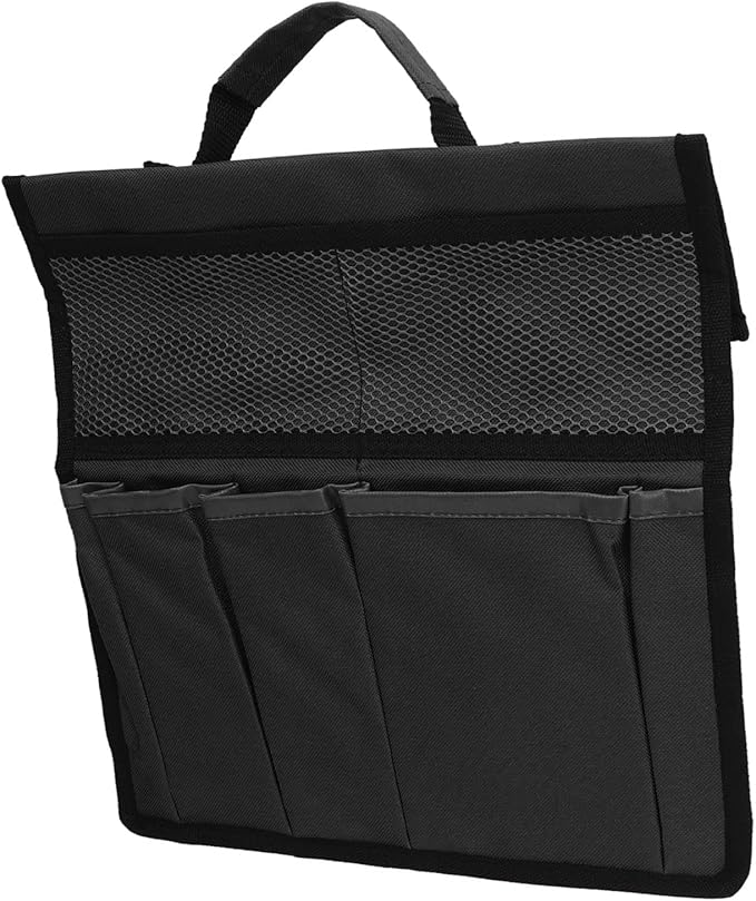 Gavigain Garden Tool Storage Bag 600D Oxford Cloth Foldable Portable Gardening Tote with Multiple Pockets for Outdoor Garden (Black)