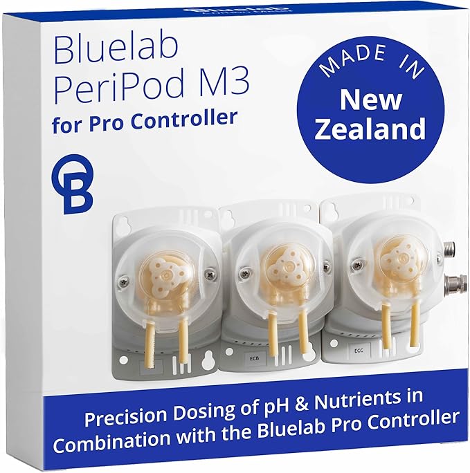 Bluelab PERIPODM3 Peripod M3 for Pro Controller, Dosing for pH and Nutrient, 3 Pumps with Accessories (Pro Controller Sold Separately), Tool for Hydroponic System and Indoor Plant Grow