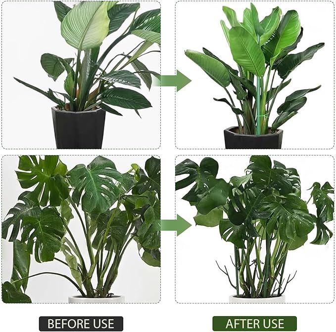 Stackable Monstera Plant Support,Garden Plant Stakes for Indoor Outdoor Plants,Garden Accessories for Climbing Potted Plants for Outdoor Potted Plants, Pothos, Vine, Flower Use (5Pcs)