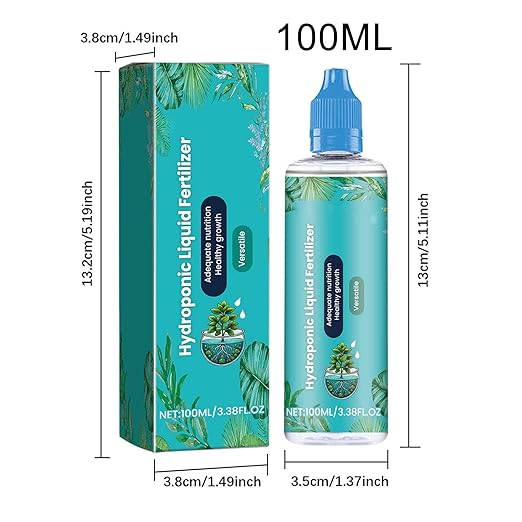 Plant Fertilizer Liquid - Hydroponic Liquid Fertilizer | leaaf Growth Nutrient Solution | Nutrient-Rich Hydroponics Growing System | Water Soluble Food | All-Purpose Solution 100ml Concentrate, Blue