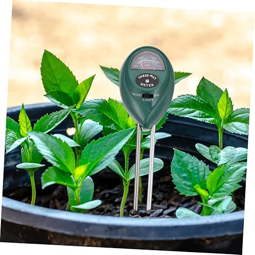 VANZACK 3-in-1 Soil Tester for Garden Lawn Farm Dual Probe Moisture pH Light Meter Essential Gardening Tool for Use