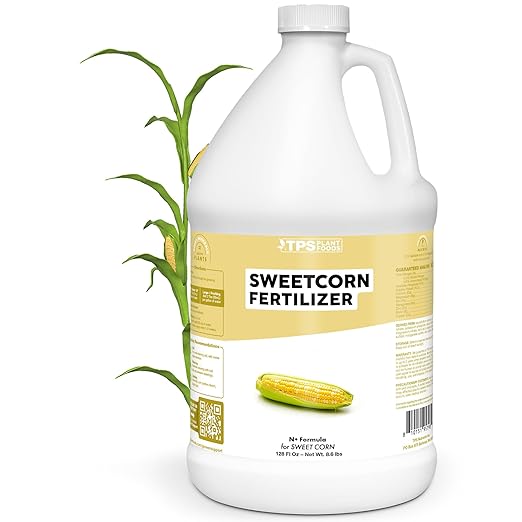 Sweet Corn Fertilizer – Liquid Plant Food for Bigger Ears, Vigorous Stalk Growth & Stronger Root Development, 1 Gallon