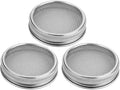 LIFKOME 3pcs Stainless Steel Sprouting Jar Mesh Lids for Wide Mouth 70mm Mason Jars, Seed Germination Covers with Filter Screen, Versatile Kitchen Canning Accessories for Home Sprout