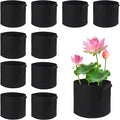 10 Pack Lily Plant Pots for Pond, Aquatic Pond Planter for Pond Reusable Pond Plant Basket Grow Bags for Pond, Aquatic Plants, Potato, Carrot, Onion, Flower (2 Gallon)