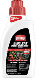 Ortho BugClear Insect Killer for Lawns and Landscapes Concentrate - Outdoor Bug Spray Kills Mosquitoes, Ants, Spiders, Fleas, Ticks, and More, 32 fl. oz.