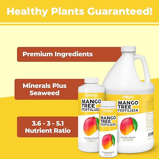 Mango Tree Fertilizer for All Mangoes and Anacardiaceae Trees, Liquid Plant Food, 32 oz (1 Quart)