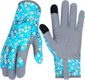 Leather Gardening Gloves for Women Thorn Proof Garden Gloves Touch Screen Working Gloves Gifts