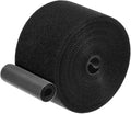 1-Roll Garden Plant Tape, 16 ft x 2 in Garden Hook and Loop Plant Ties Multi-Purpose Use Adjustable and Reusable Twist Wire Tape for Plants/Flowers/Vines [Black]