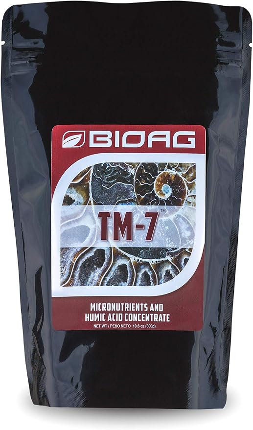 BioAg TM7 Organic Humic Acid Soil Conditioner Plus Essential Micronutrients, Dry Amendment for All Plants, S B Co Cu Fe Mn Mo Zn (300 Grams)