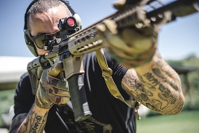 Mechanix Wear: The Original MultiCam Tactical Work Gloves with Secure Fit, Flexible Grip for Multi-purpose Use, Durable Touchscreen Safety Gloves for Men (Small, MultiCam)