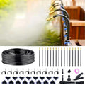 360° Adjustable Drip Irrigation System - 50FT Garden Watering System with 16 Nozzles, Garden Irrigation System, Greenhouse Accessories, Atomizing System for Yard, Lawn, Plants, 5/16 inch Tubing