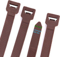 Cable Ties 24 Inch, Brown Zip Ties 25 Pieces, Thick 0.47 inch 250 Pounds Strength, Heavy Duty Outdoor Plastic Ties for Indoor Plants, Garden, Home (24inch, Brown Color, 25 pcs)