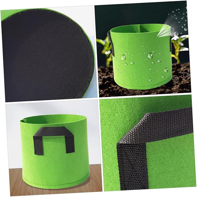 ARTIBETTER 5pcs Non-Woven Felt Plant Growing Bags with Handles 5-Gallon Fabric Planters for Indoor and Outdoor Vegetable Flower Nursery Gardening