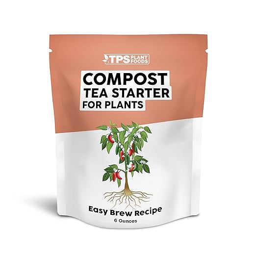TPS NUTRIENTS Compost Tea Starter, Includes Easy and Fast Acting Brew Recipe, Organic Dry Granular Nutrients Plus Probiotics for Plants and Gardens (6 Ounces)