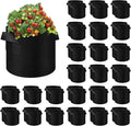 40-Pack 5 Gallons Grow Bag, Non-Woven Fabric Pots Plant Bag, Plant Grow Bags with Handles, Garden Planting Bags for Potatoes, Carrots, Tomatoes and Other Vegetable,Fruits