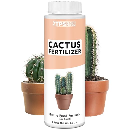 Cactus Fertilizer – Liquid Plant Food for All Cacti, Supports Healthy Cactus Growth & Blooming, 8 oz