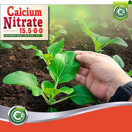 Calcium Nitrate 15.5-0-0 Fertilizer - Made in USA - 5LB Greenhouse Grade Plant Food for Hydroponics, Plants & Gardens – Fruit, Vegetables. Blossom End Rot Tomatoes
