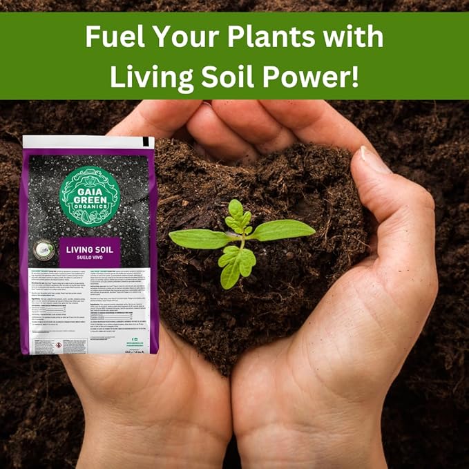 Gaia Green Organics Living Soil, 1.5 cu ft | Premium Organic Potting Mix for Seed Starting, Container Gardening, Houseplants & Raised Beds