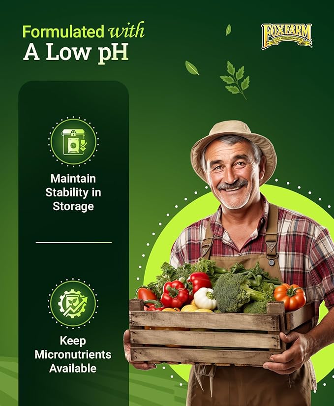 FoxFarm Grow Big Liquid Plant Food - Bloom Fertilizer for Flowers, Fruits, and Vegetables, Perfect for Indoor & Outdoor Potted Plants, NPK 6-4-4 (Quart)