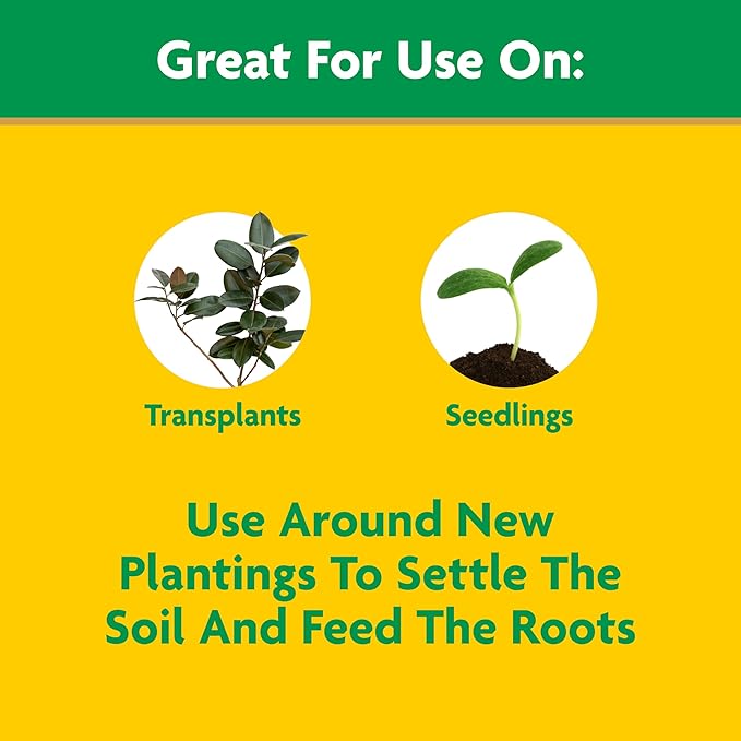 Miracle-Gro Quick Start Planting and Transplant Starting Solution - Liquid Fertilizer for Seedlings and Transplants, 48 fl. oz.