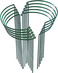 Plant Support Stakes, 10 Pack Metal Peony Cages and Support, Plant Stakes for Indoor Outdoor Plants, Plant Support Ring for Flowers(10" W x 15.8" H)