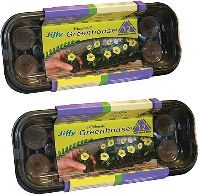 Jiffy 36mm Windowsill Greenhouse (2 Pack)
