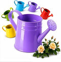 White Watering Can Metal - 1 Gallon Vintage Sprinkling Can with Removable Spout - Galvanized Steel Water Cans for Indoor Outdoor Plants - Long Spout Garden Irrigation Tool for Flowers (Purple)