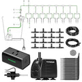 VIVOSUN Automatic Drip Irrigation Kit, Smart Watering System with 16 Drip Emitters, 4mm Fast Flow, App-Controlled A10 GrowHub, Quiet 15W Pump, Anti-Siphon & Filtered for Indoor & Outdoor Plants