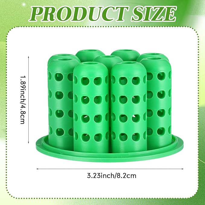 2 Pack Green Onion Planter Scallion Grower Seed Sprouting Kit Compatible with Regular Mouth Mason Jar for Windowsill Garden, Hydroponics, and Propagation Hydroponics Enthusiasts (Green)
