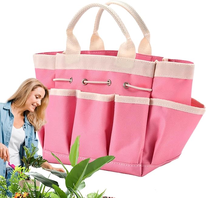 Gardening Tool Organizer – Sturdy Oxford Cloth Bag, Wear Resistant Construction, Easy Carry Design, Compact Multi Pocket Feature, Convenient Access Storage | Ideal Storage Solution Gloves Scissors