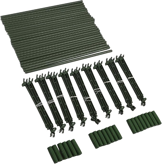 Zerone Tomato Cage, Sturdy Tomato Plant Stakes Support Cages, for Robust Growing, Adjustable Stakes with Multifunctional Usage and Easy Assembly, Suitable for Indoor and Outdoor (120cm)