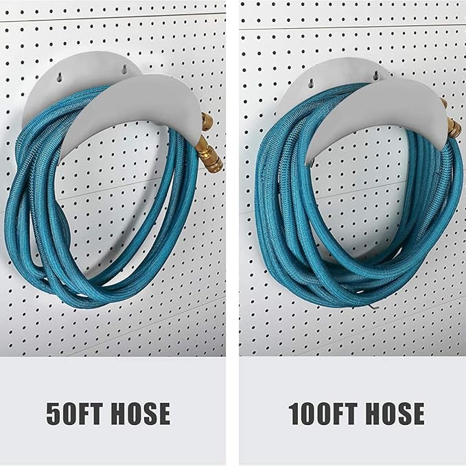 Water Hose Holder, Hose Holders Organizer for Outside Can Accommodate Large Hoses, Wall Mount Garden Hose Holder Hanger for Storage Waterhose