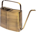 Modern Sprout Brass Finish Plant Watering Can - 3L Capacity - Long Spout Stainless Steel Vessel for Outdoor & Indoor Plants - Rust Resistant - Garden Accessory & Decorative Use - Gift for Mother's Day