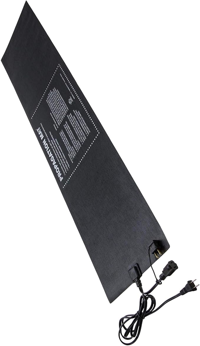 Hydrofarm 19007 Hydroponic 12 x 48" 60 Watt Seed Start Seedling Propagation Heat Mat with 6 Foot Power Cord, (4 Pack)