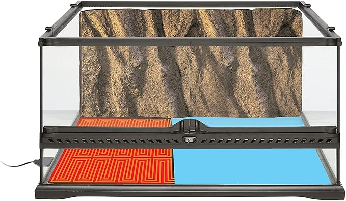 Exo Terra Heat Mat - Reptile Terrarium Substrate Heater for Safe, Even Heating | Ideal for Tropical & Temperate Reptile Environments - 8 Watt, Small