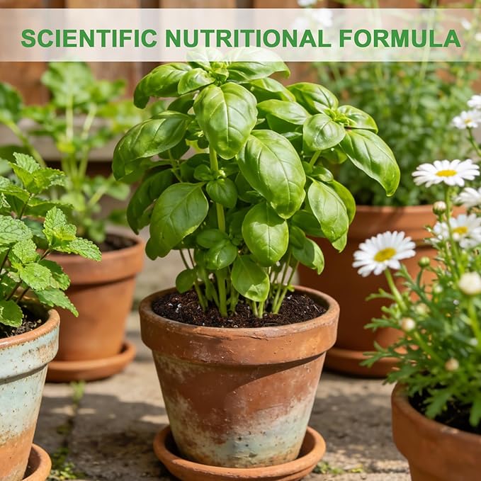 Organic Potting Soil Mix for Indoor Plants & Herb Gardens 4qt- All-Purpose Nutrient-Rich Natural Soil