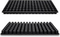 Gardzen 10 Pack 128 Cell Seed Starter Trays, 1.5" Deep Plug Tray for Seedlings, Durable Seedling Trays with Drainage Holes, Fit Standard 1020 Drip Tray