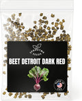 Beet Detroit Dark Red Seeds for Planting – 300+ Heirloom Beets, Sweet Tender Roots and Edible Greens, Non-GMO, High Germination, Indoor & Outdoor Garden (Beta vulgaris)