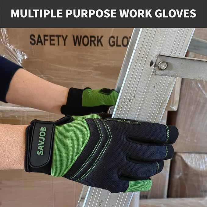 Safety Work Gloves for Men&Women,Utility Working Gloves,Mechanic Gloves,Yard Work Gloves,Performance Fit,Touchscreen