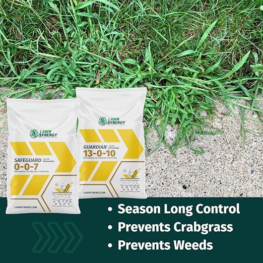 13-0-10 Pre-Emergent Lawn Fertilizer (18 lbs.) - Prevents Crabgrass & Weeds - Slow-Release Nitrogen for Dark Green Color - All Grass Types