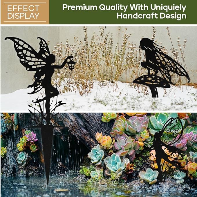 Decorative Garden Stakes, Fairy Garden Statues for Home and Garden (24)
