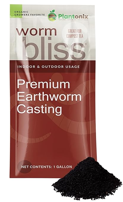 Worm Bliss (1 Gallon) + Neem Bliss (5lbs) - Worm Castings for Plants & Neem Cake for Plants - Neem Seed Meal - Neem Meal Fertilizer - Neem Powder for Plants - Earthworm Castings Organic Fertilizer