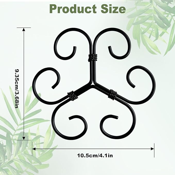 4PCS Metal Heart Stakes for Indoor Plants, 4.1 * 3.7 in Stackable Monstera Stem Support Hook for Growth, Stabilizer for Leaves & Adjustable Clamp Set Accessories for Climbing Plants (Heat)