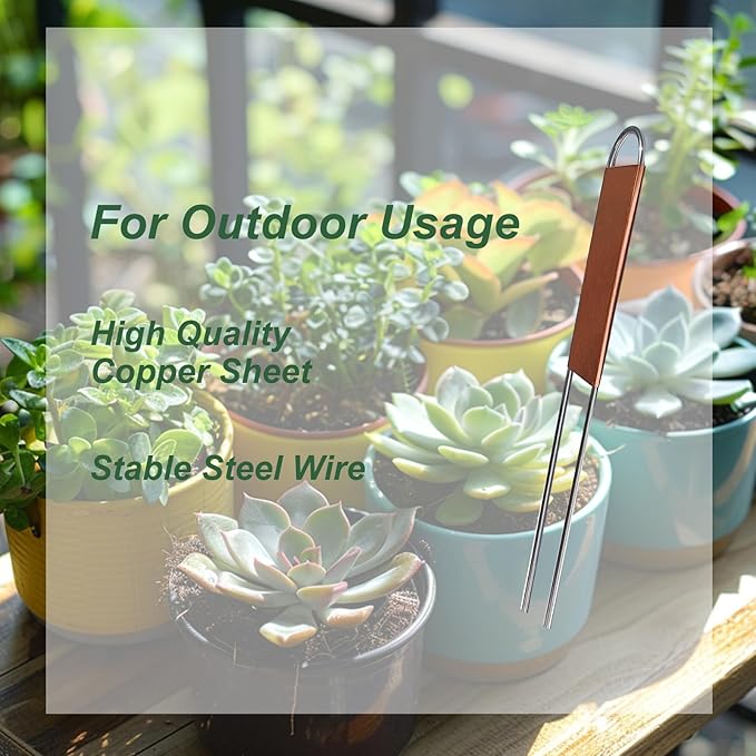 40 Pieces Metal Plant Labels 6 Inch Copper Metal Plant Tags Garden Label Markers Outdoor Planting Garden Markers for Plants Vegetables Herb Seedlings Flowers