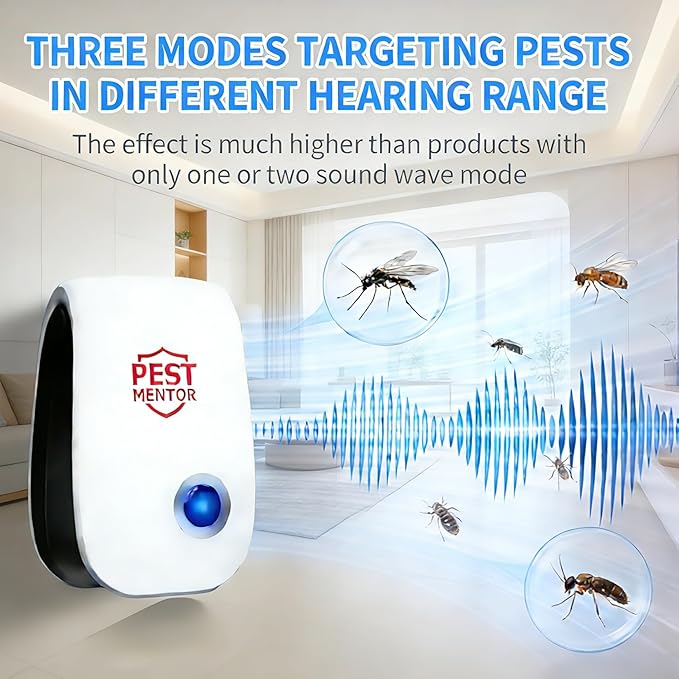 Upgrade Ultrasonic Pest Repellent Plug in, Electronic Rodent Repellent with Ultrasonic, Insect Repellent for Mouse Mice,Roach,Ant Spider, Indoor Pest Control for Home,Bedroom,Office – 10 Pack