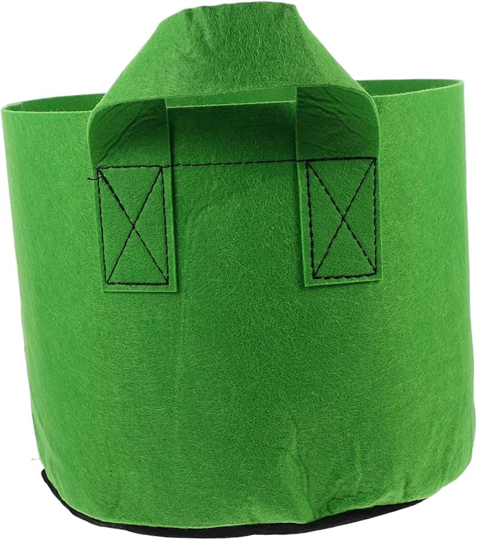 Kisangel 5pcs Reusable Garden Grow Bags Breathable Non Woven Fabric Planting Bags with Robust Handles for Growing Potatoes Vegetables Flowers and Fruits Efficient Drainage and Air
