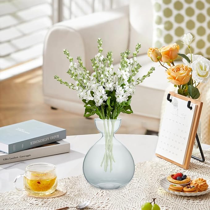 2PCS Avocado Vase Grow Glass Bulb Vases Acorn Seed Starter Vase Avocados Pit Planter Pot for Gardening Lover Indoor Hydroponics